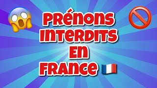 TOP des prénoms INTERDIT en France [upl. by Orvah]