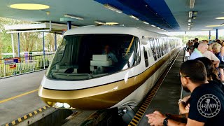 Walt Disney World Monorail Ride from Magic Kingdom to EPCOT in 4K  Walt Disney World Florida 2023 [upl. by Ck38]