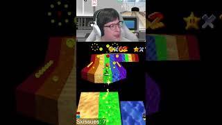 All Red Coins Collected and Level Beaten on Rainbow Road in Mario 64 🌟 mario [upl. by Prescott155]