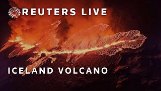 LIVE Volcano erupts in Iceland after weeks of earthquake activity [upl. by Alomeda]