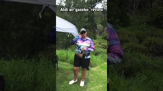 Aldi air gazebo 3x3 out camping Works awesome Check out our set up and review 👇 [upl. by Luca]