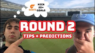 AFL Round 2 Tips  Predictions [upl. by Navoj]