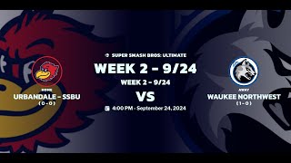 Super Smash Brothers Ultimate Week 2 Urbandale vs Waukee Northwest [upl. by Akemrehs]