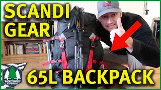 Scandinavian Gear 65L Backpack Review  Great For New Backpackers [upl. by Rusert441]