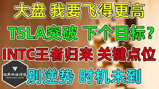 美股 普涨继续！TSLA多头不再忍！上看目标哪？INTC王者会归来吗？这个点位是关键！ [upl. by Suryt452]