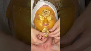 ASMR Facial Golden Jelly Mask [upl. by Costanzia]