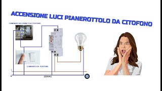 COME ACCENDERE LE LUCI DEL PIANEROTTOLO SCALE DALLA CORNETTA DEL CITOFONO [upl. by Walli698]