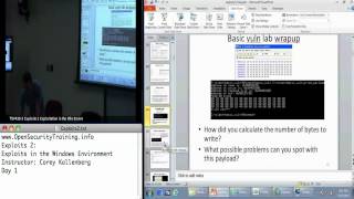 Day 1 Part 1 Exploits 2 Exploits in the Windows Environment [upl. by Nhguavad]