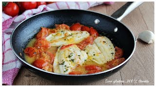 Filetti di platessa alla mediterranea Ricetta facile e veloce [upl. by Laeahcim]