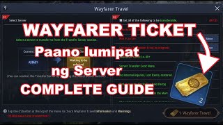 MIR4  Wayfarer Ticket Paano mag Server Transfer [upl. by Aivad]