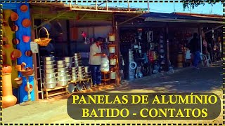 Panelas de Alumínio Batido  Abadiânia Goiás CONTATO DAS LOJAS [upl. by Saville897]