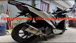 Vlog33Installing Faito Ignition coil and Uma racing spark plug on my Honda Click150i roadto2ksubs [upl. by Verras348]