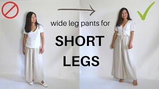 How to wear wide leg pants if you have short legs like me [upl. by Cathee796]