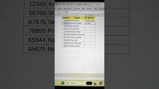 Concat Employee IDs amp Their Names In Excel 💯  Excel Tricks 🔥 shorts exceltricks tips bytetech [upl. by Rusticus]