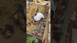 Paving in the yard construction shortvideobuilding [upl. by Tenner]