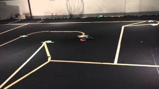 TRF102  F104V2 vs TRF102 on small tight carpet track Used tamiya rubber tire [upl. by Damian954]