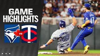 Blue Jays vs Twins Game Highlights 83024  MLB Highlights [upl. by Irroc]