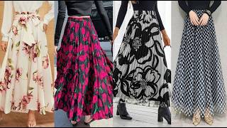 Most Beautiful Top Stylish Casual Long Floral Skirt Outfit For LadiesampGirls [upl. by Tullus179]