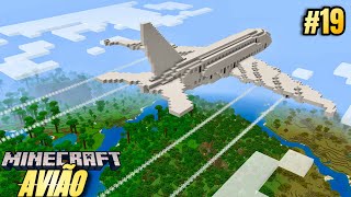 Minecraft Construindo cidade Timelapse AVIÃO Ep 19 [upl. by Winona]