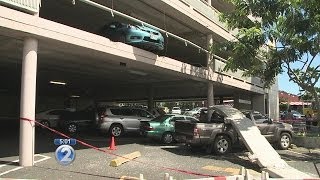 Pearlridge parking structure built before safety code [upl. by Enitnatsnoc]