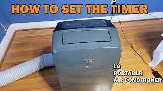 LG PORTABLE AIR CONDITIONER  TIMER [upl. by Nolur816]