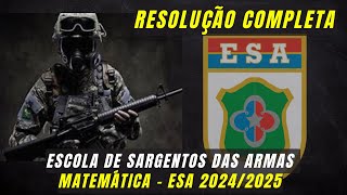 GABARITO ESA 2024  Resolução da prova de Matemática [upl. by Stephana684]