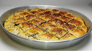 ISPANAKLI KIYMALI BÖREK🌿 EL AÇMASI ISPANAKLI BÖREK NASIL YAPILIR🍃SPINACH PASTRY YEMEKLİ DAKİKALAR [upl. by Herahab]