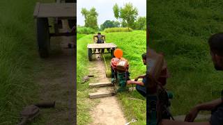 Diesel engine start with handcart new experiment 🤣experiment shorts viralvideo [upl. by Attennhoj548]