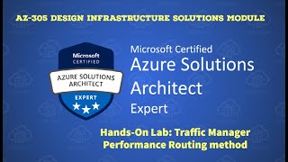26 AZ305  HandsOn Lab  Traffic Manager Performance Routing method [upl. by Hcelemile236]