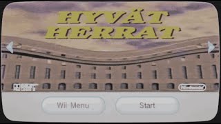 Hyvät Herrat Intro Nintendo Wii PAL Rare Footage [upl. by Sewell]