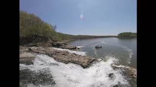 Lake Macbride Spillway  Time Lapse [upl. by Nomde]