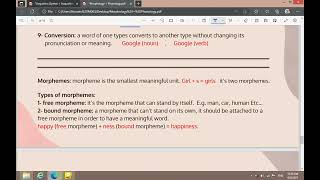 Morphology Word Formation Process and Morphemes [upl. by Aioj]