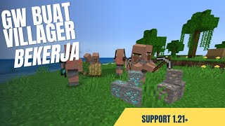 Cara Buat Villager Jadi Lebih Berguna Dengan Addon Ini 121 [upl. by Nesyrb694]