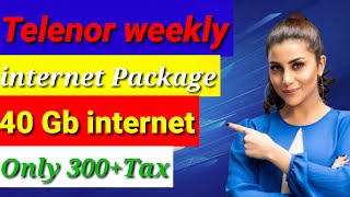 Telenor Weekly 40 Gb internet Package  Telenor Package Kaise Lagayen  Earn And Learn With Shehzan [upl. by Nnyluqcaj]