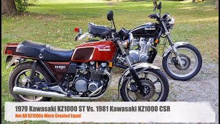 1979 Kawasaki KZ1000 ST Vs 1981 Kawasaki KZ1000 CSR  Not all KZ1000s Were Created Equal [upl. by Leary199]