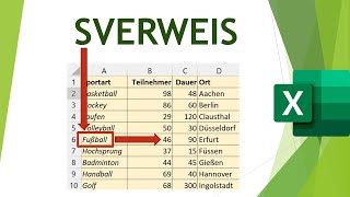 SVERWEIS in Excel  verständlich erklärt [upl. by Scriven]