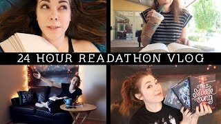 THE 24 HOUR READATHON VLOG [upl. by Joliet]