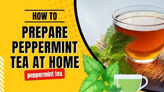 How to Prepare Peppermint Tea at Home [upl. by Iur64]