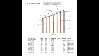 8x10 Lean To Garden Shed Plans Blueprints [upl. by Tahmosh903]