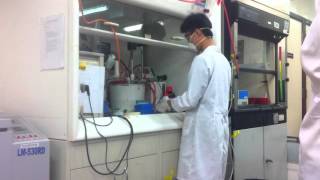 Adding styrene methacrylic acid and potassium persulfate [upl. by Tal]