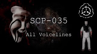 SCP035  All Voicelines with Subtitles  SCP  Containment Breach v1311 [upl. by Makell260]