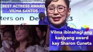 MMFF BEST ACTRESS AWARD IS VILMA SANTOS  REACTION VIDEO [upl. by Collyer503]