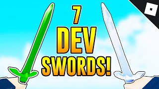 How to get 7 DEV SWORDS in ARSENAL  Roblox [upl. by Falito963]