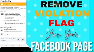 How to REMOVE VIOLATION FLAG on your Facebook page [upl. by Alisha]