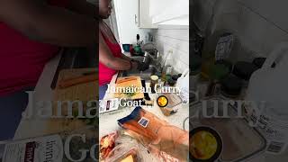 Jamaican Curried Goat🐐🥘 food cooking jamaicanfoodie foodie jamaicancook [upl. by Chipman]