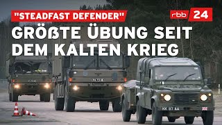 NATOManöver Tausende Soldaten fahren durch Brandenburg [upl. by Zennie512]