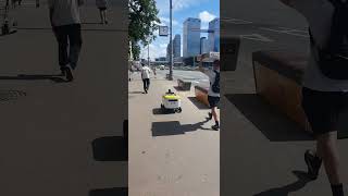 Yandex delivery robot Moscow shorts [upl. by Aniwde189]