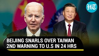 Unbearable cost China warns US against meddling in Taiwan after Bidens remarks [upl. by Anne-Corinne130]