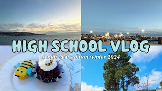 🏫 HIGH SCHOOL VLOG 🏠 senior year edition🌻 chilly school days studying and chilling [upl. by Ettolrahc]