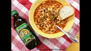 Pasta e Fagioli Soup with Sausage Rossellas Cooking with Nonna [upl. by Marena820]